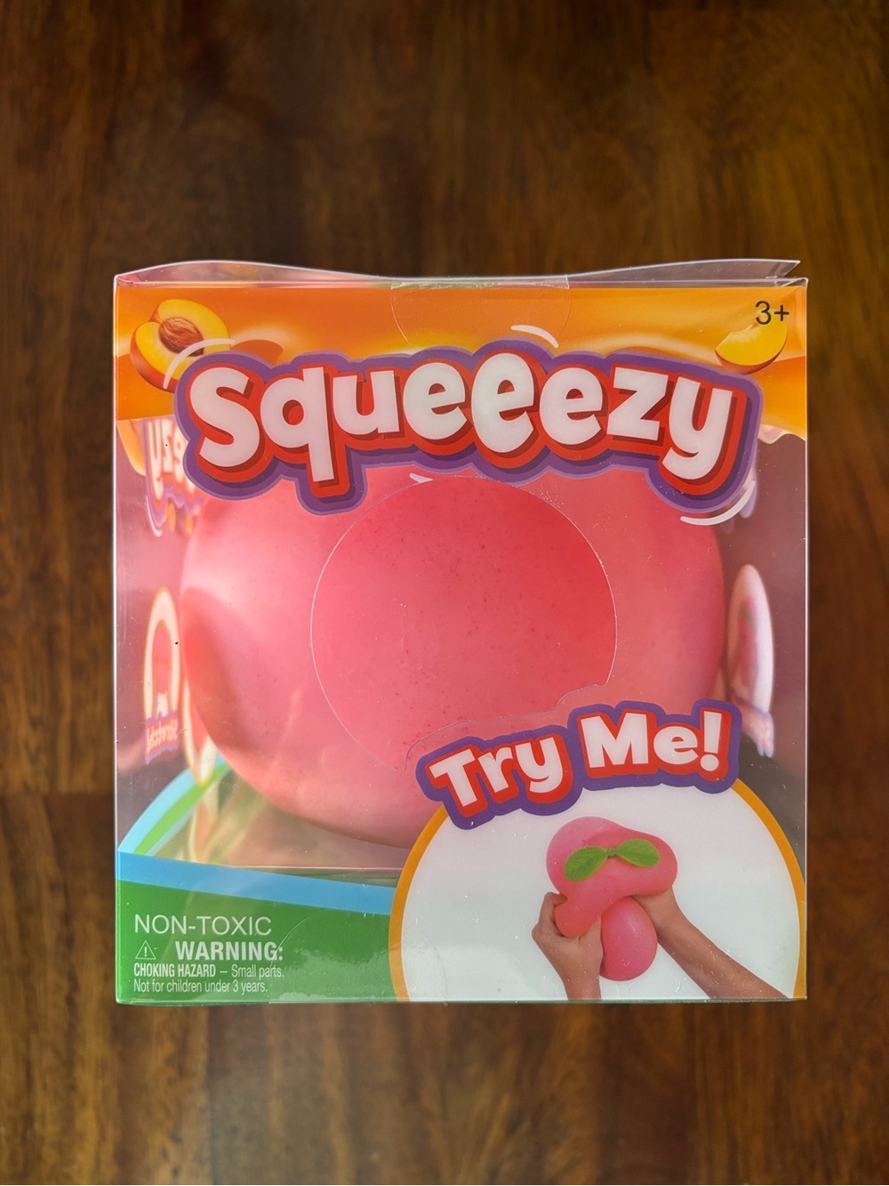 ONLY 2 LEFT Squeezeey Peach Stress Toy - Squee-ezy